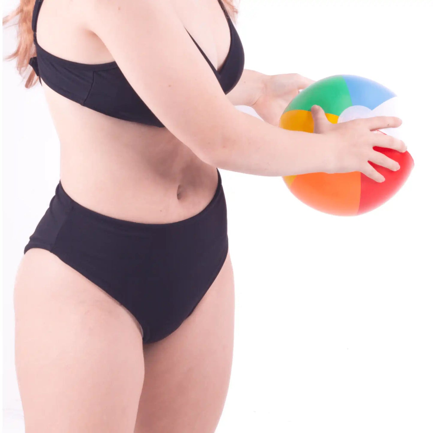 The Eva High Leg High Waist Bikini Bottom - Period Proof - Petaluda Swim