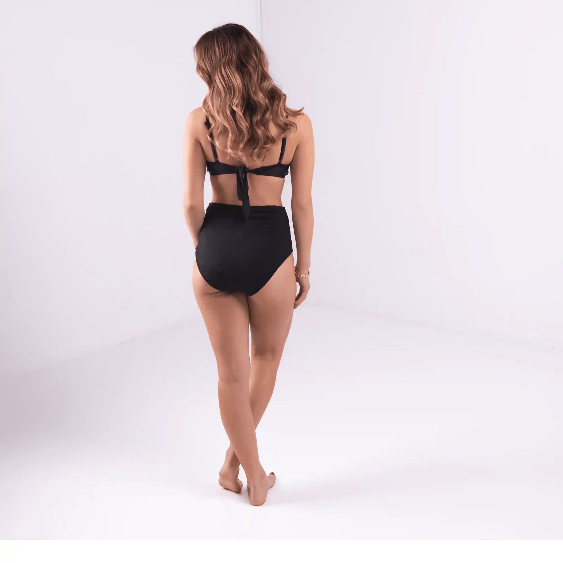 The Gemma Ultra High Waist Bikini Bottom - Period Proof - Petaluda Swim