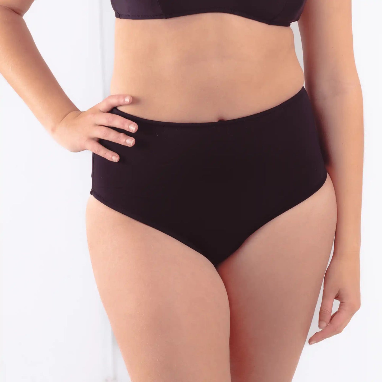 The Gemma Ultra High Waist Bikini Bottom - Period Proof - Petaluda Swim