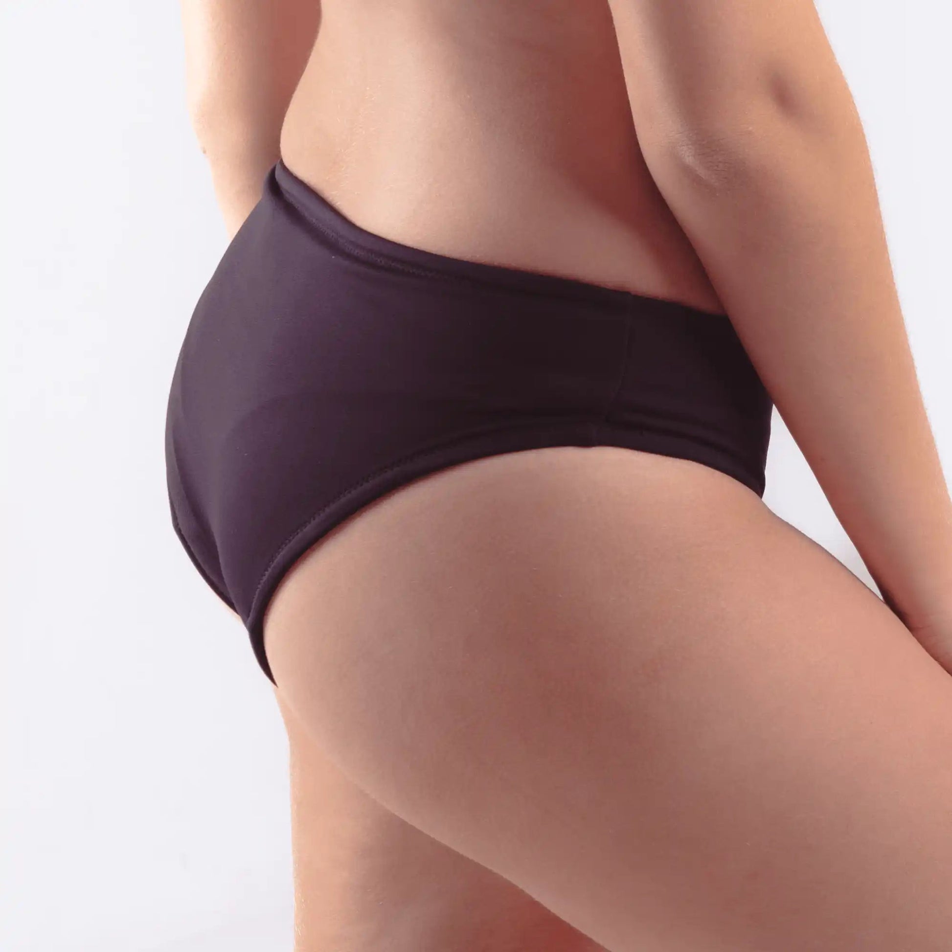 The Sammie Mid - Rise Bikini Bottom - Period Proof - Petaluda Swim